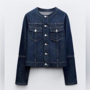 Zara Dark Blue Jean Jacket